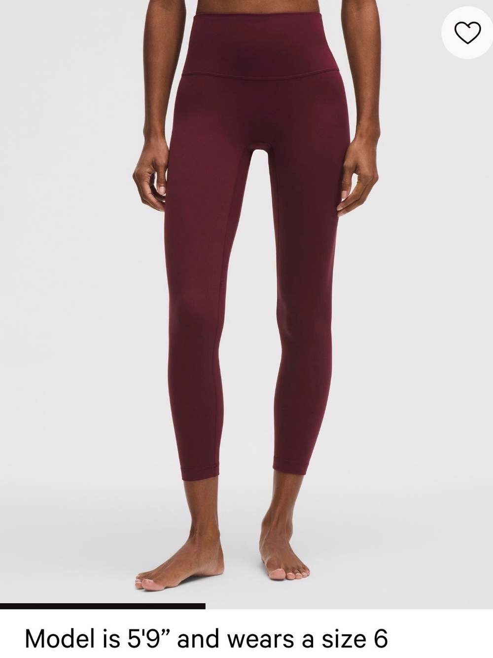 lululemon athletica align hi-rise leggings size 6